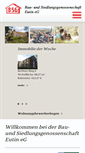 Mobile Screenshot of baugenossenschaft-eutin.de